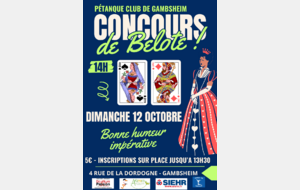 TOURNOI DE BELOTE