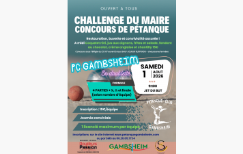 CHALLENGE DU MAIRE
