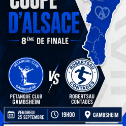 8eme de finale Coupe d'Alsace